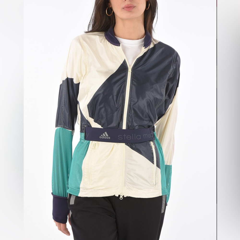 Adidas x Stella McCartney Run KTE Windbreaker Jacket with Belt Size M - Picture 2 of 15